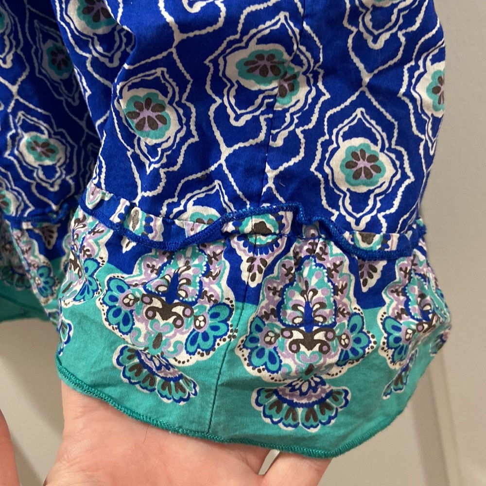 Lane Bryant 16 smock blue and teal tank EUC - Picture 12 of 12